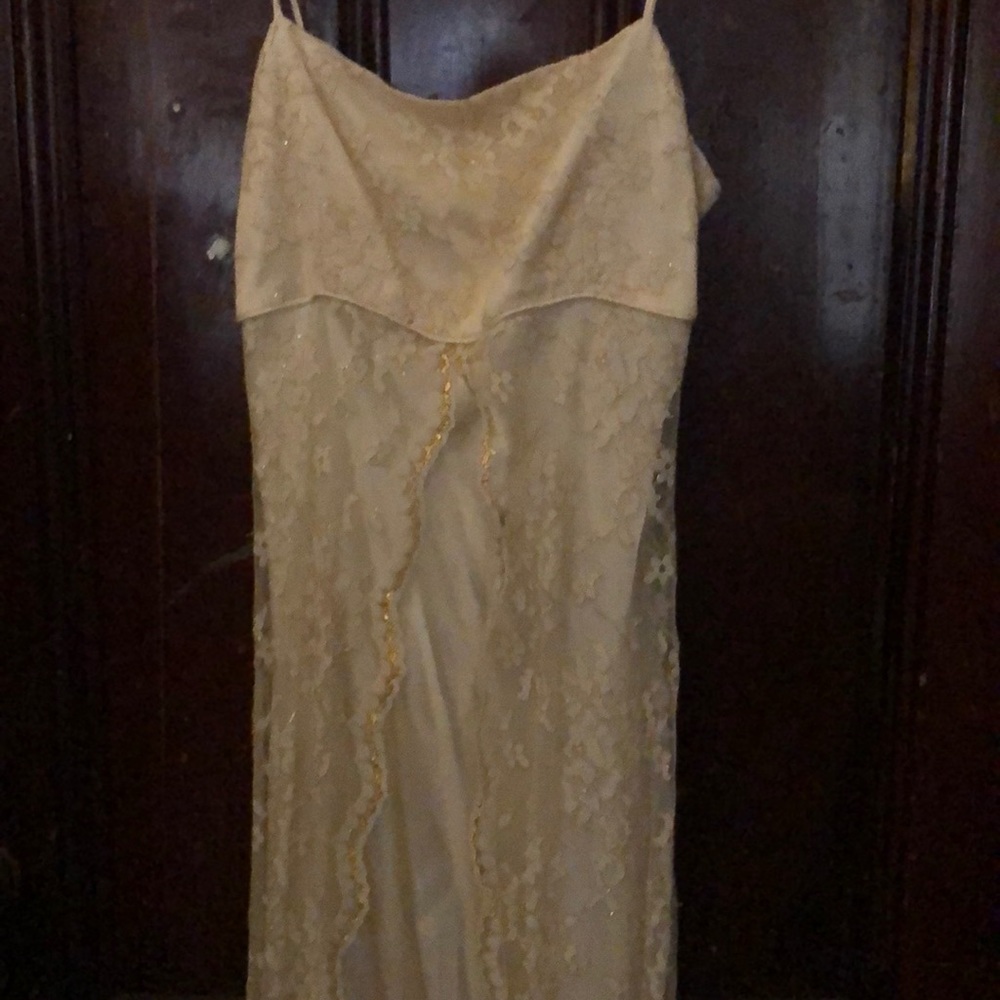 Cream white dress